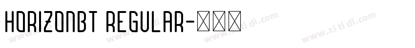 HorizonBT Regular字体转换